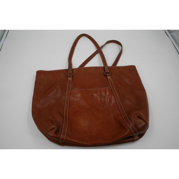 Patricia Nash Leather Tote Bag Studded Accents Shoulder Bag Large - Picture 9 of 15